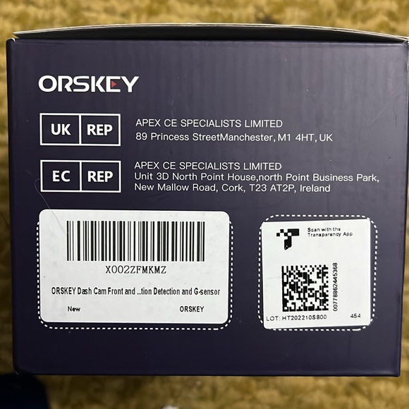 Orskey S800 1080p Dual Dash Cam - Picture 4 of 5